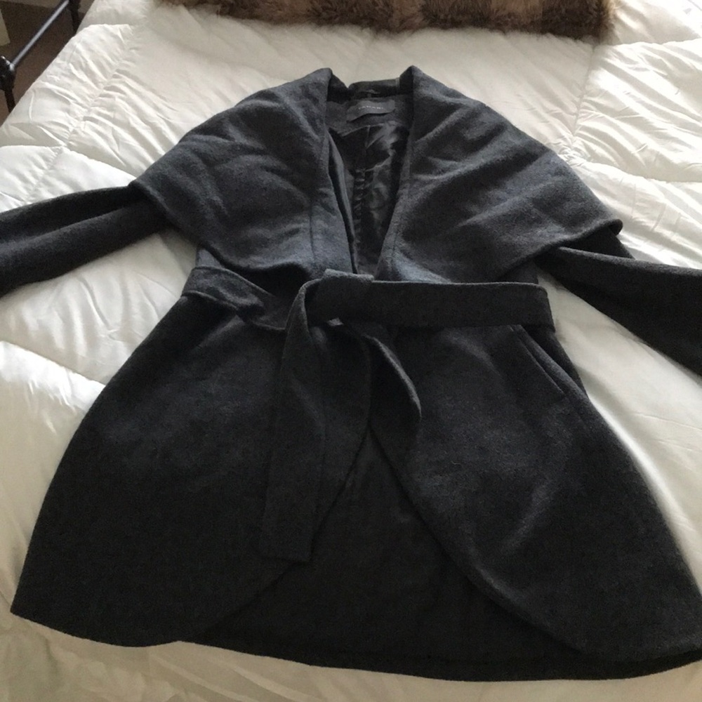 Tahari Wool Wrap Coat Size S